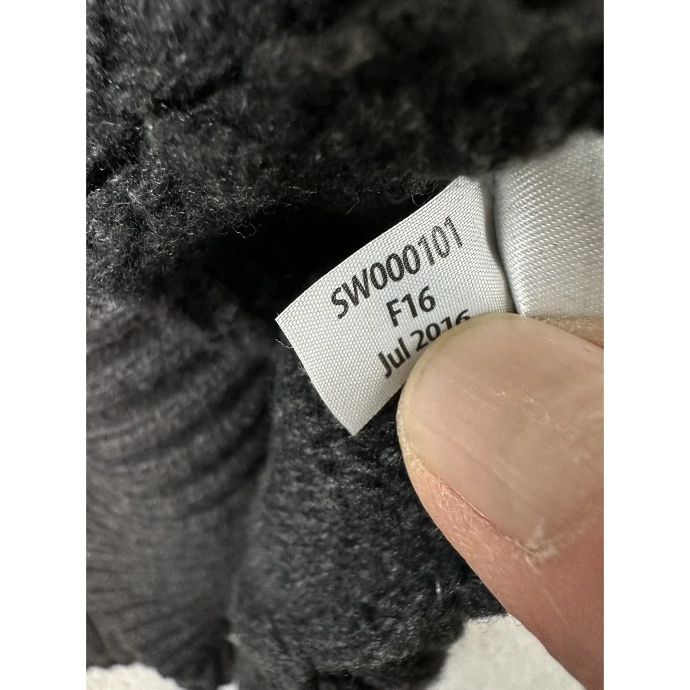 Smartwool Crestone Tunic Sweater Womens Small Black Cowl Neck Cable Knit Cozy